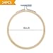 Caydo 24 Pieces 4 Inch Embroidery Hoops Bulk Wholesale Cross Stitch Hoop Ring for Embroidery, Art Craft Handy Sewing and Christmas Decoration