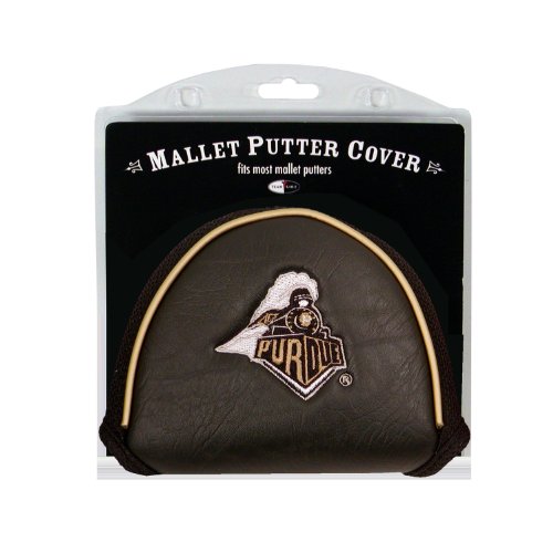 Team Golf NCAA Purdue Boilermakers Golf Mallet Putter Cover Golf Club Mallet Putter Headcover, Fits Most Mallet Putters, Scotty Cameron, Daddy Long Legs, Taylormade, Odyssey, Titleist, Ping, Callaway