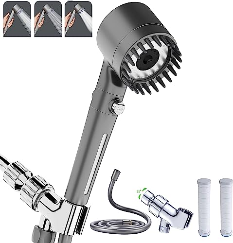 Shower Head with Handheld, Shower Heads High Pressure, High Flow Even with Low Water Pressure-Hand...