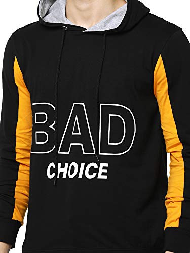 Image of Maniac Black Bad Hoodie for Men - Full Sleeve Hooded Sweatshirt