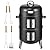 VIVOHOME 3-in-1 Vertical Charcoal Smoker, BBQ Smoker Grill with Built-in Thermometer, Air Vent, and 2 Access Doors, Idea for Parties, Backyard, Barbecues