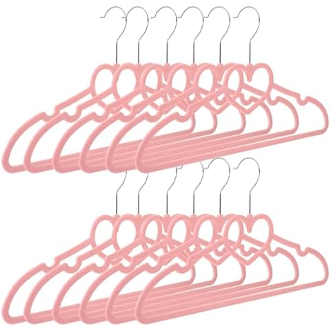 IMIKEYA Non-Slip Heart Hangers 15 Pack Cover