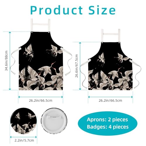Tablier de cuisine multicolore avec 4 broches ajustables