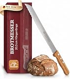 Marsvogel Brotmesser 20,5 cm Wellenschliff | Olivenholzgriff...