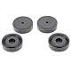 Verstärkerfüße, Verstärkerauflage 4 STK. 40 x 10 mm Aluminiumlegierung zur Erhöhung der Verstärkerhöhe(Black)