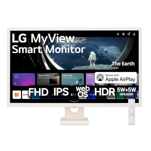 Monitor Smart LG MyView 32'' IPS FHD WebOS 60Hz 8ms Inclinação Bi...