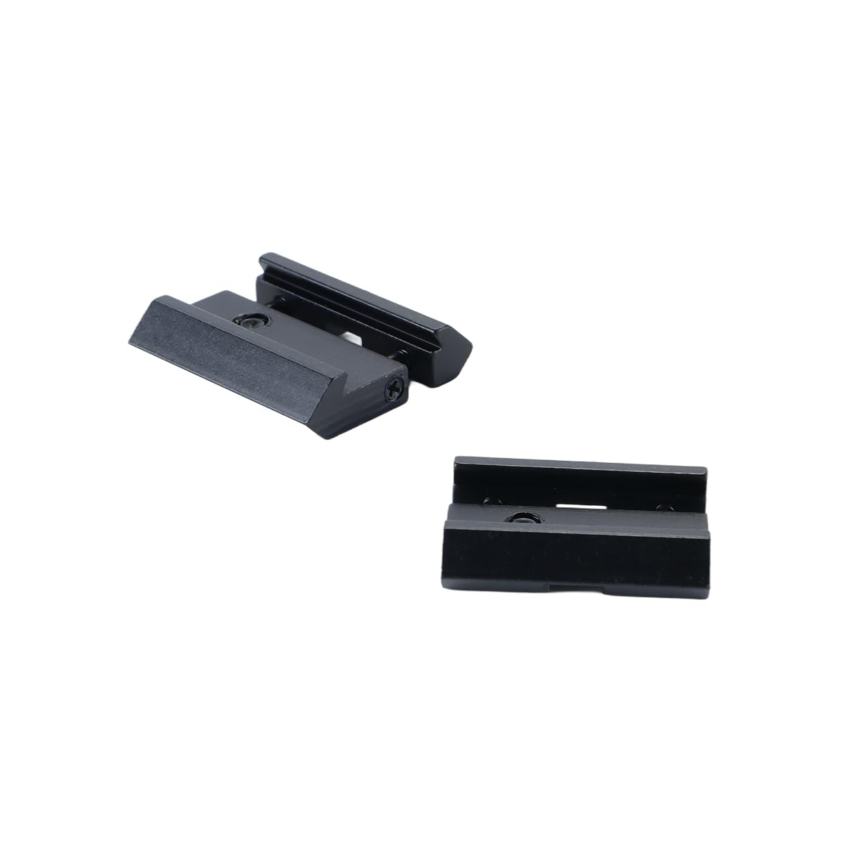 2 adaptadores de riel para mira telescópica a presión: monturas de cola de milano de 11 mm a Weaver/Picatinny de 20 mm (perfil bajo)