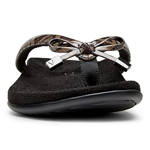Image of Vionic Women's Rest Bella Toe Post Sandal- Supportive Ladies Orthotic Sandals that include Three Zone Comfort with Arch Support- Flip Flop for Ladies, Medium and Wide Width Size 5-12