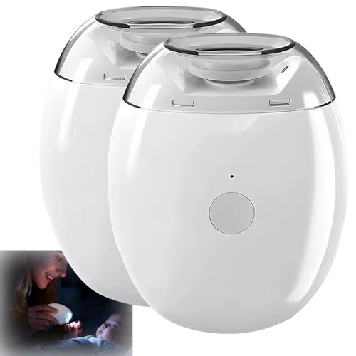 Lima de Uñas Automática Universal para Adultos y Niños, 3 Velocidades Cortaúñas Eléctrico con Luz LED 2026 Nuevo Cortauñas y Pulidor Automático para Toda la Familia(White-2pcs)