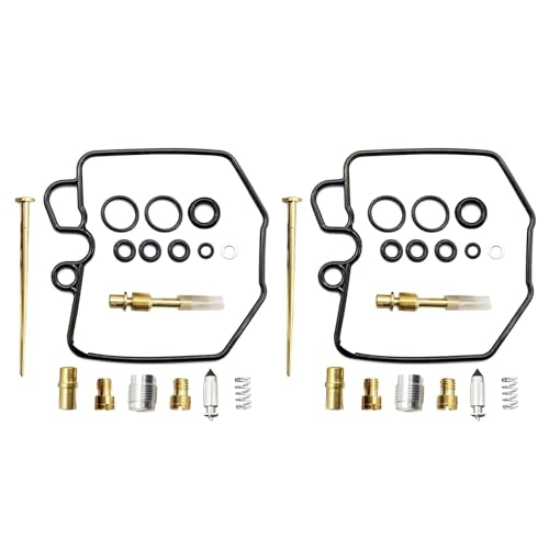 Image of SecosAutoparts 2Pcs Carburetor Rebuild Kit Compatible with Honda CM400 CM400T CM400C CM400E 1980 1981 Main Jet #118#72 & Needle # D329
