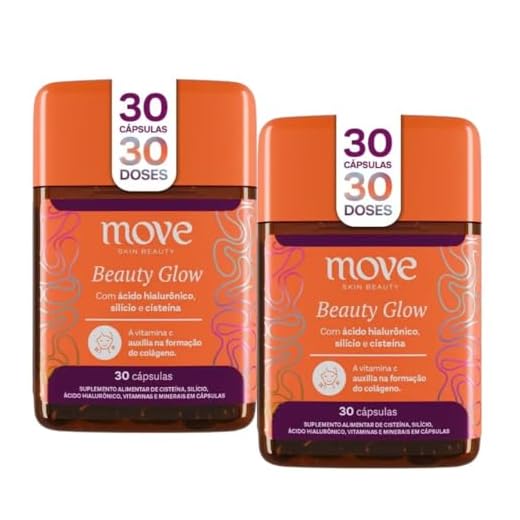 Kit 2 Beauty Glow Multivitamínico Move Skin Beauty 30 Cápsulas