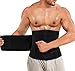 Gotoly Herren Gewichtsverlust Gürtel Fettverbrennung Bauchweggürtel Sport Fitnessgürtel Body Shaper Abnehmen Schwitzgürtel Verstellbarer Neopren Sauna Taille Trimmer Mit Klettverschluss (Schwarz, 2XL)