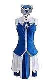 HOLRAN Women's Fairy Tail Juvia Lockser Cosplay Costume Set Custom (X-Large) Blue