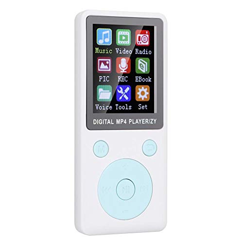 Draagbare MP3-speler, 8 GB, 1,8 inch Bluetooth 4.2, digitale audiospeler, MP4-spraakrecorder, muziekspeler met hoofdtelefoon, ondersteuning tot 32 GB, ronde toetsen (wit) - Image 5