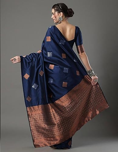 Image of Flosive Women's Fabulous Mix Color Kanjivaram Sona Chandi Silk Saree