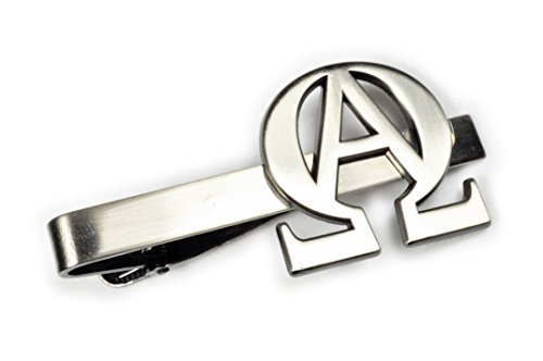Alpha Omega Christian Biker Motorcycle Tie Bar Clip