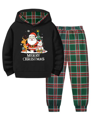Image of Von kilizo Toddler Baby Boy Clothes Fall Outfits Cute FashionsHoodie Sweatsuit Top+Tie-Dye Pants 2PCS Set