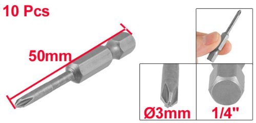 8-teiliges Phillips-Schraubendreher-Bit Set – Magnetisch, Sechskantschaft 1/4", Aus S2-Legierungsstahl