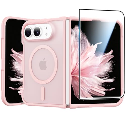 Image of FNTCASE for Phone 2026 Ultra Case /Phone Fold Phone Case Pink Translucent