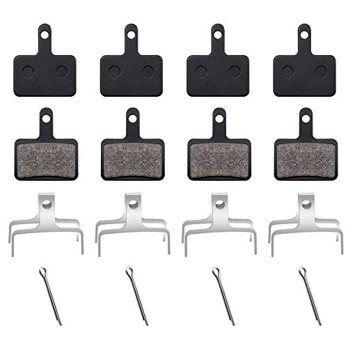 kangji 4 Pares de Pastillas de Freno de Disco de Bicicleta, Pastillas de Freno de Disco, para Shimano Trp Tektro y Otras Pastillas de Freno de Disco de Bicicleta del Mismo Diseño de Repuesto