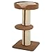 PawHut Tiragraffi ad Albero per Gatti con Cuccia, Cuscino e Morbido Rivestimento, Pali in Corda Sisal, 45x45x91cm