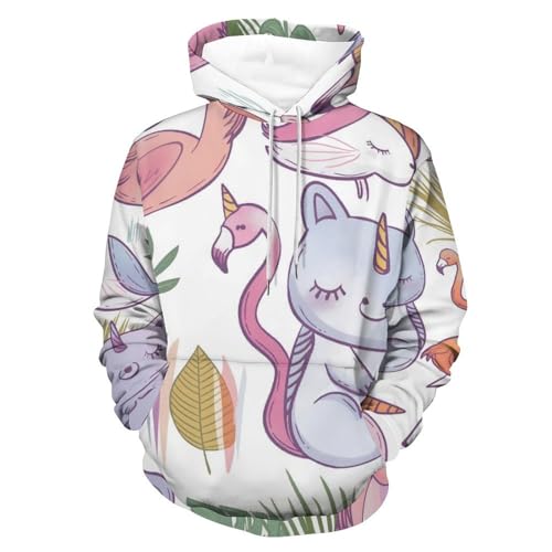 Sweat à capuche licorne et arc-en-ciel pour vos journées cosy
