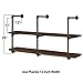 HITOMEN Industrial Iron Pipe Shelves, 3 Set 3-Tier, 28