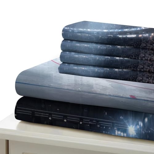 Housse de couette escalier céleste légère et anti-pli avec fermeture éclair zip
