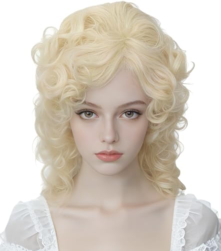 Linfairy Long Vintage 50s 60s 70s 80s Beehive Wig Retro