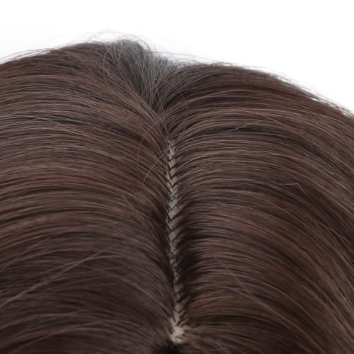 Image of PATTNIUM Kids Dark Brown Wig Girls Short Curly Wavy Brown Wig Child Mixed Brown Wig Cosplay Party Heat Resistant Synthetic Hair Wig