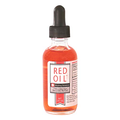 Red Oil Healing Solution for First Aid Relief of Skin Ailments, 2 Ounce Bottle, Includes Convenient Dropper Cap