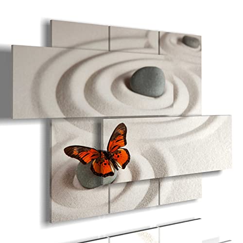 duudaart Quadri Moderni Soggiorno 3d Grandi Camera Letto Fonoassorbenti Verticali Decorazioni Zen Scomposti Dimensioni Matrimoniale Farfalle Animali Rose Multilivello 128x85cm