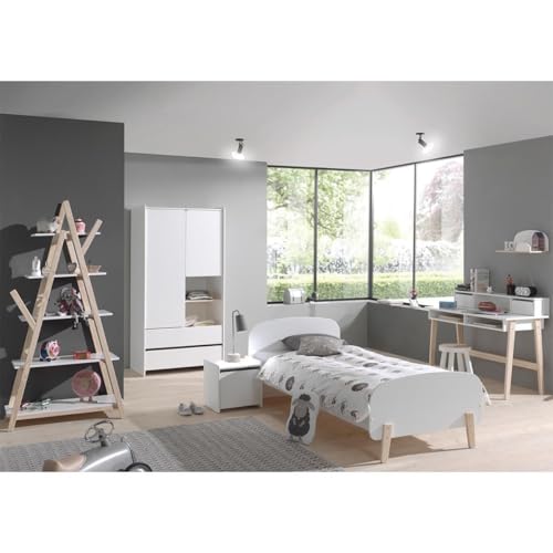 Paris Prix Chambre Complète Enfant 5P Kiddy Blanc