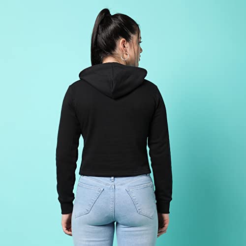 Image of PINACOLADA Women's Sweatshirt with Hoodie Regular Fit for Casual Wear | Cotton Blend Fabric | Hoodie Sweatshirt Crafted with Comfort Fit and High Performance for Everyday Wear