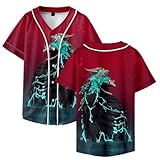 WBLXYMDP Anime Kaiju No. 8 3D Baseball Jersey Shirts Spring Summer Men/Women Tshirt Shirt (JA116166,4X-Large,4X-Large,US,Alpha,Adult,Unisex,Regular,Regular)