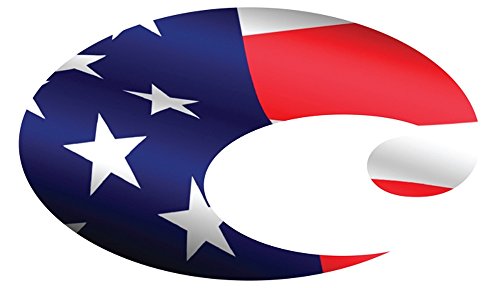 Image of Costa Del Mar Mens Decal Logo C-flag Small, Blue, Small US