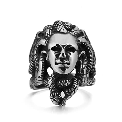Bague Medusa pour homme le bijou punk idéal pour affirmer votre style au quotidien
