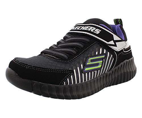Skechers Elite Flex Spectropulse Boys Shoes Size 11, Color: Black/Purple