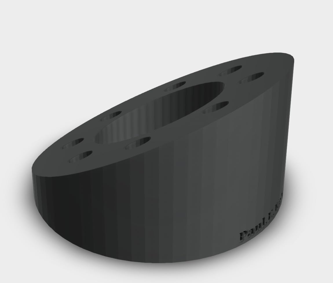PaulEkey Ring Floodlight Wired Plus Camera 10 20 30° Angle Mounting Wedge Bracket UK Made (Black, 30 Degree)