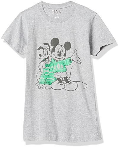Disney Characters Sweater Pals Girl's Heather Crew Tee