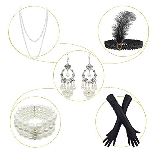 Girls 1920s Vintage Sequined Gatsby Fringed Flapper Dress Roaring 20s Party Dress2