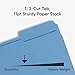 Smead Blue File Folders for Documents, with 1/3-Cut Tabs, Letter Size, Blue, 100 Pack for Easy Organization and Office Use (12043)