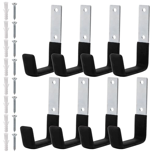 Frcctre 8 Pack Heavy Duty Garage Hooks, Steel Garage Storage