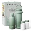 Momcozy Portable Bottle Warmer & Breastmilk Cooler Set On-the-Go Essentials | Nutrient Preserved, 24 Hours Cooling, Fast & Even Warming, Travel-Friendly, Easy Use, Large Capacity, Gift for Baby Registry