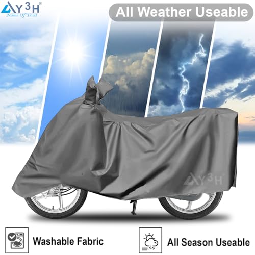Image of Universal Bike Cover for Rain, UV Protect, Dustproof & Water Resistant | All Weather Protection Two Wheeler Covers Upto 125cc