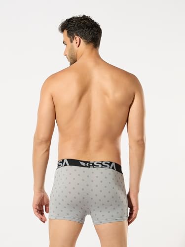 Image of ESSA Men's Pack of 2 Trunks | Stretchable Fabric & Durable Waistband | Soft & Comfortable | Long-Lasting Comfort | Ideal