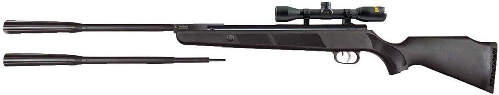 Beeman Quiet Tek, 177/22 Caliber, Break Barrel, Black Synthetic Stock with 4x32mmx 40mm Pellet Rifle