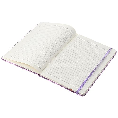 Carnet A5 à Paillettes dohobby : 100 Pages Lignées et Élastique