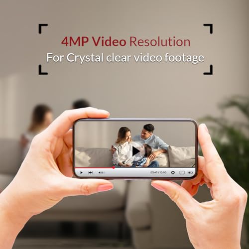 CP PLUS 4MP Quad HD Smart Wi-fi CCTV Camera | 2-Way Talk | 360° Pan & Tilt | Built-in Siren| Echo Cacellation Mode| Suports Sound Detection | IR Distance 15Mtr | SD Card (Up to 256 GB) | CP-E45A 7 41PUb607tML
