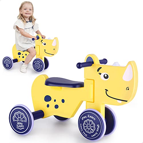 Best Review Of iPlay, iLearn Toddler Ride on Toy, Outdoor Baby Riding Bike W/ 4 Wheels, Infant Anima...